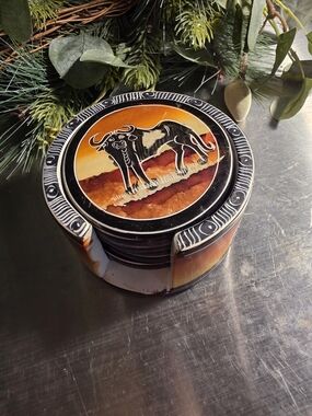 Hand Carved African Soap Stone Coasters